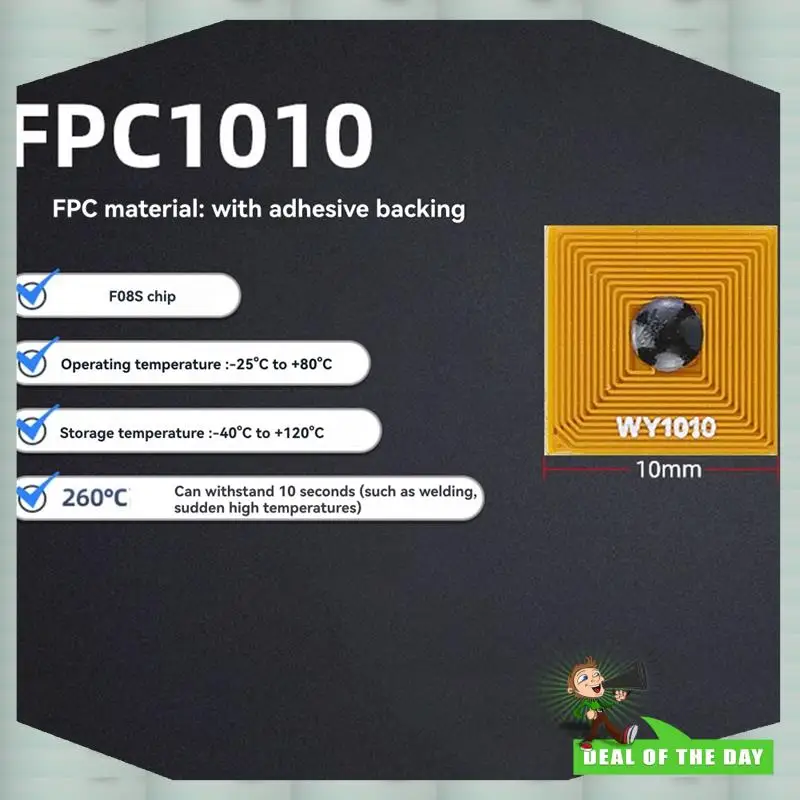 

24-часовая доставка, 20 шт., RFID-метки NFC, 13,56 МГц ISO14443A, гибкие электронные этикетки для безопасных транзакций и идентификации