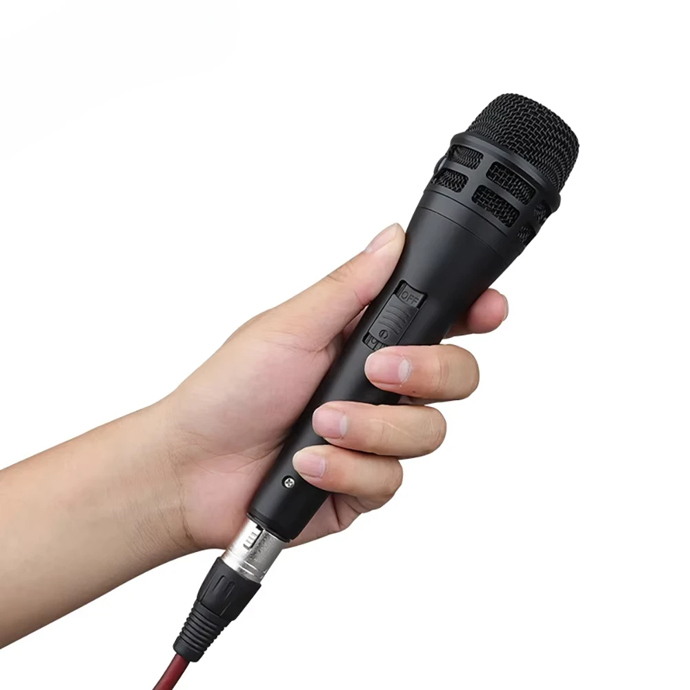 Wired Handheld Vocal Microphone Metal Professional Karaoke Dynamic Microphone