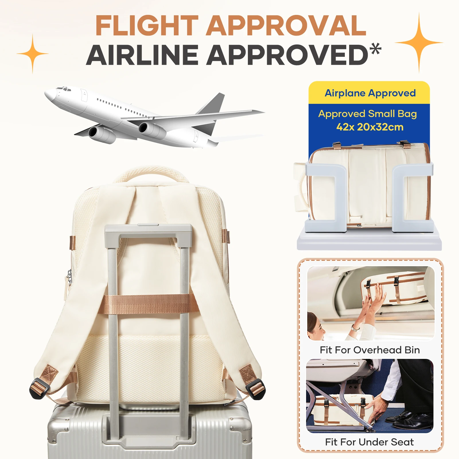 المرأة على ظهره السفر المقصورة طائرة Ryanair 40x30x20 على ظهره السفر المقصورة اليد الأمتعة حقيبة يد رجالي على ظهره حقيبة ظهر للكمبيوتر المحمول