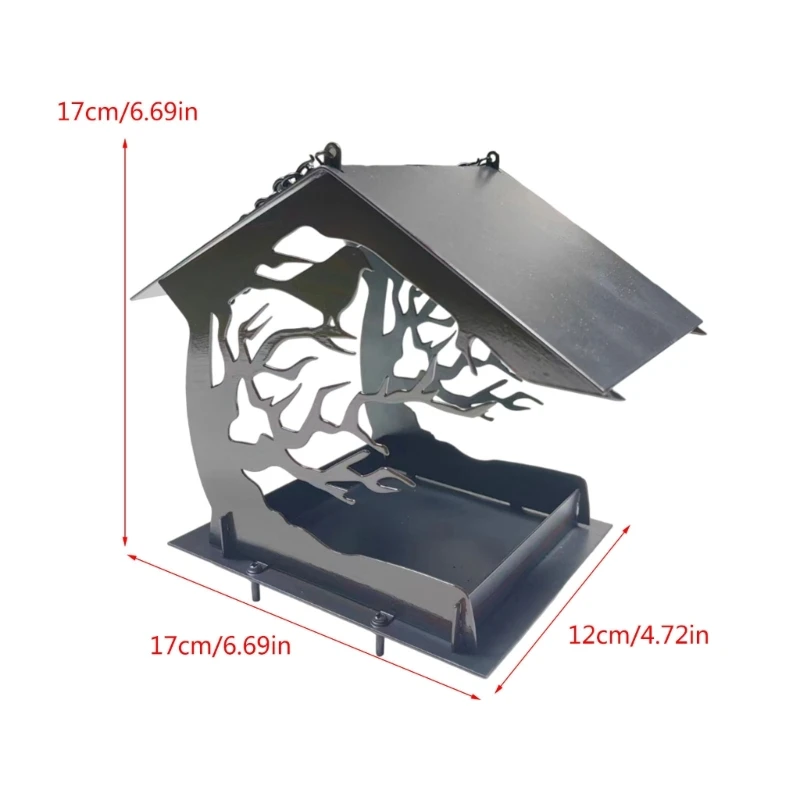 Madarak feeders Kívül Akasztás Vetőmag Plató Messzemenő kapacitású Madarak Élelmiszerlátás Vetőmag Asztallap kerti birdwatching Lakóház