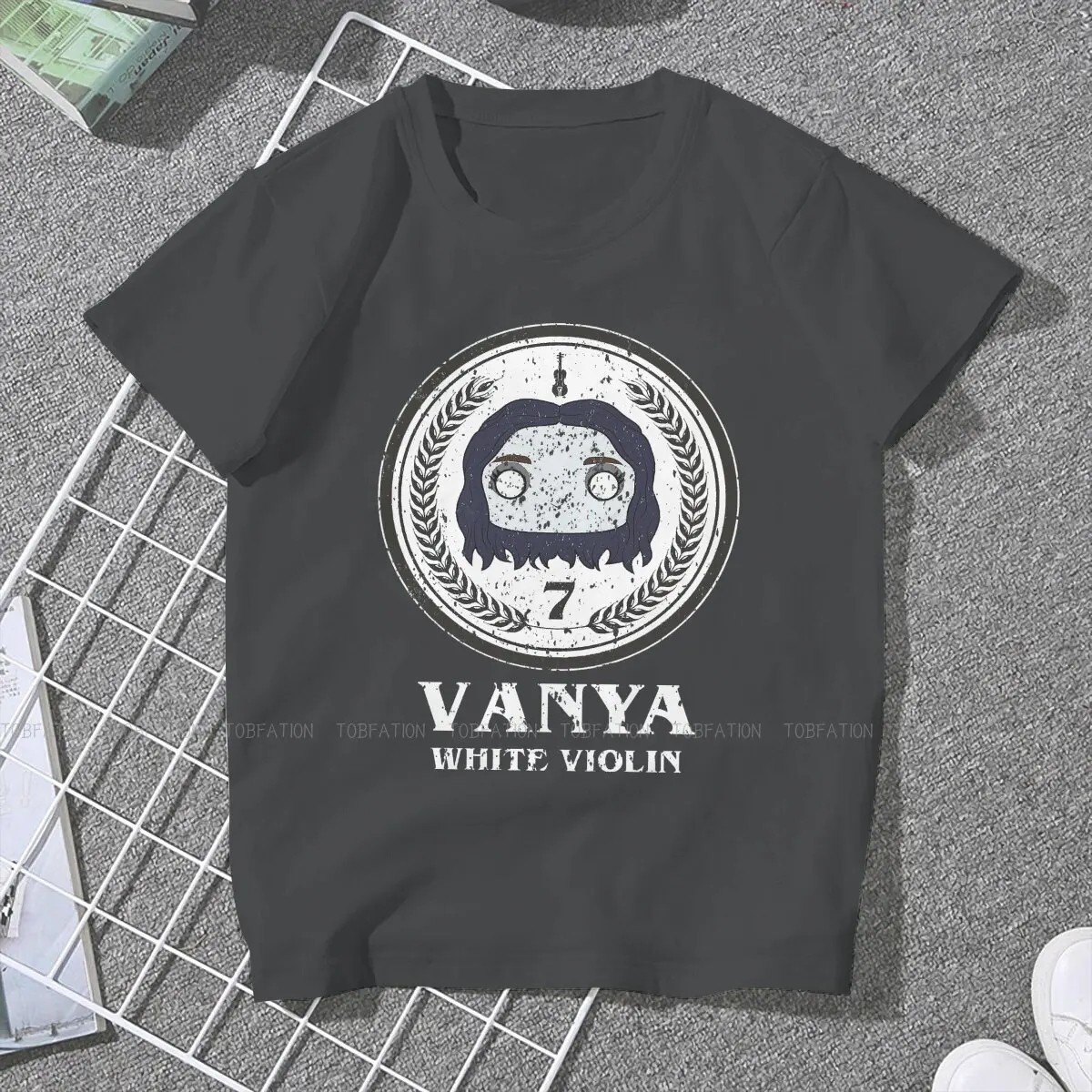 VANYA WHITE VIOLIN  5XL TShirts The Umbrella Academy Reginald Hargreeves Luther Woman Harajuku Pure Cotton Tops T Shirt