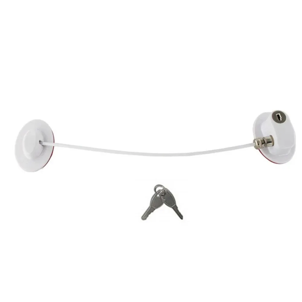 

Stainless Steel Cable Baby Safety Lock Punch-free Self-adhesive Child Proof Lock Strong Fixation Protection