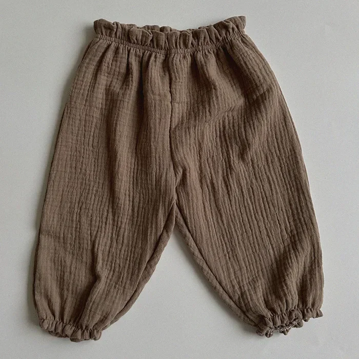 Bio-Baumwoll-Musselin-Hosen für Babys, süße Capri-Hosen mit Muster, weiche, leichte Hosen für Neugeborene und Kleinkinder, für alle Jahreszeiten. – Detail 34