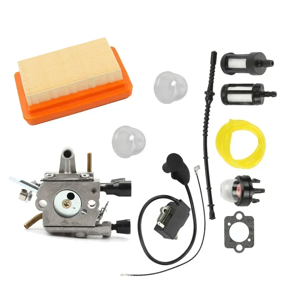 Carburetor with Ignition Coil Air Filter for Stihl FS120 FS200 FS250 FS300 FS350 FR350 FR 450 BT 120 Zama C1Q-S51 4134-120-0651 - view 3