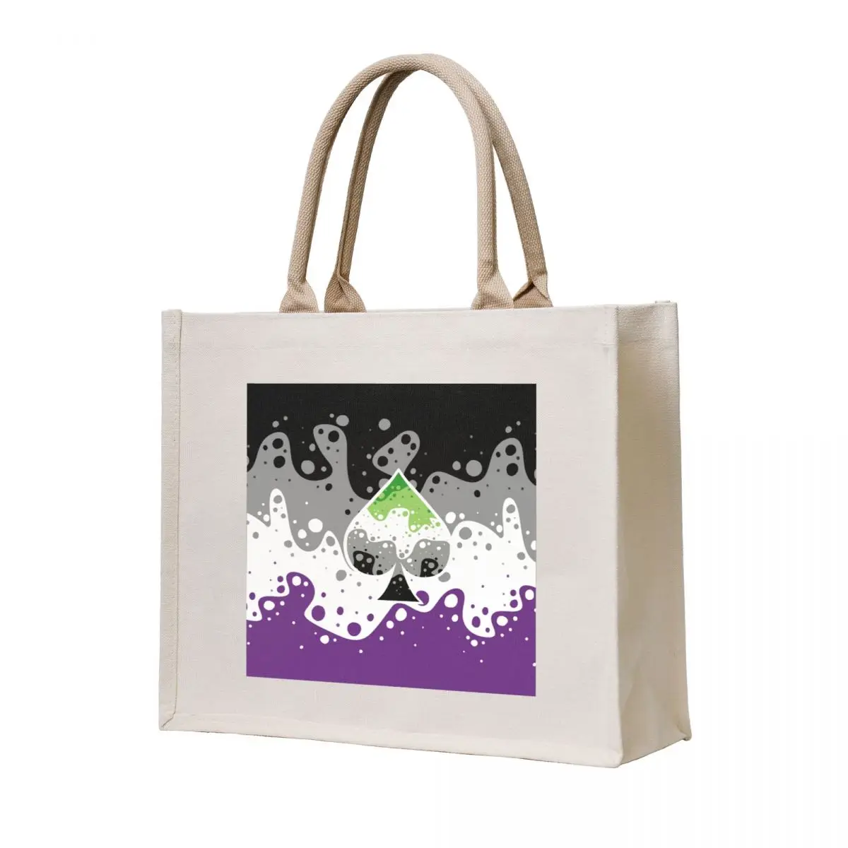 

Identity Fluid: Combined Ace and Aro - Spade Tote Bag bags woman 2025 canvas tote bag shopping trolley bag