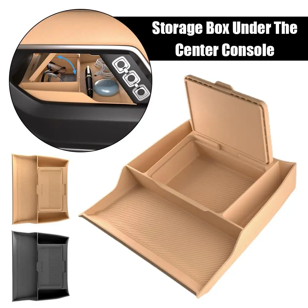 For BYD Formula Leopard 8 2024 Double Layer Storage Box Storage Accessories Console Center Box Tray Center Car Under Storage 4