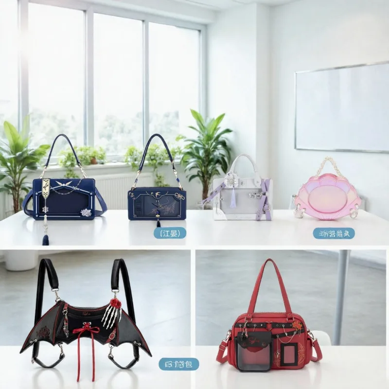 Love And Deepspace Ita Bag Anime Shoulder Crossbody, Handbag Tote Bag Large Capacity, Kawaii Lolita School Messenger Purse Women