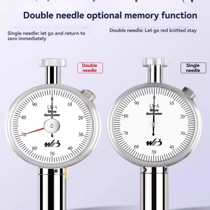 Durometro tipo WeiDu Shore A, tester di durezza portatile LX-A per spugna in schiuma di gomma, controllo della qualità industriale in pelle siliconica