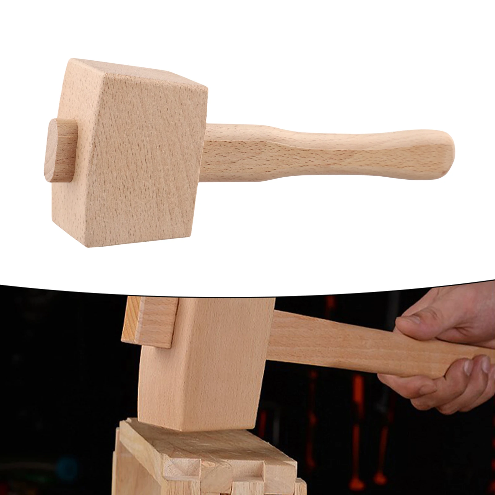 Installation And Assembly Beechwood Hammer Hand Tools Woodworking Tools Set Precision Balanced Soft Color Tone