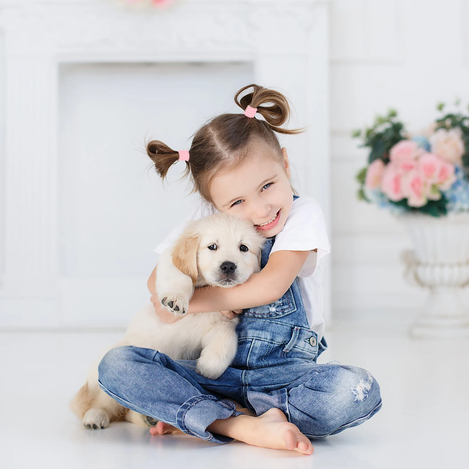 

200 Pcs Hair Ties Gentle Cloth Comfortable Durable Excellent Texture Compact Design Lightweight Rings Children Accessories Daily