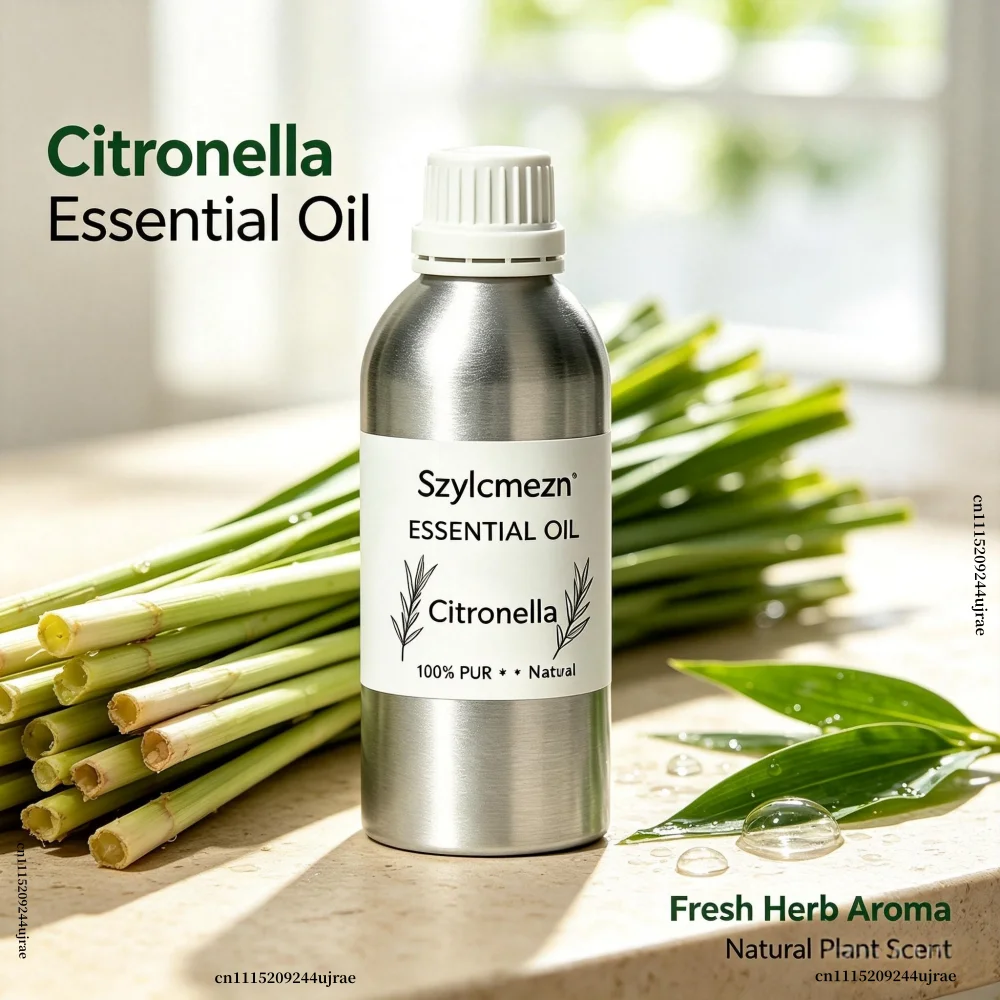 Pure Plant Essential Oil For Reed Diffuser Humidifier Undiluted Citronella Aromatic Oil