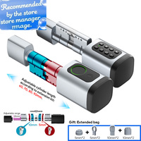 V1 Pro+ Version Adjustable TUYA APP Smart Life Fingerprint Password Digital RFID Card Cylinder Smart Door Lock for Home