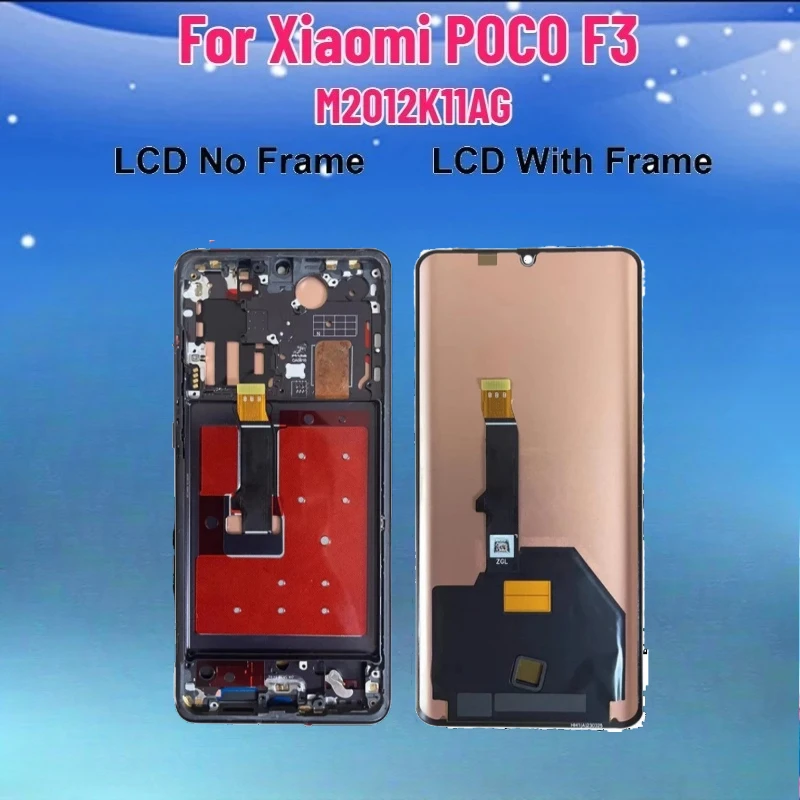 

6.67" For Xiaomi POCO F3 LCD Display Touch Screen Digitizer Assembly Replacement For POCOF3 5G M2012K11AG Screen Repair