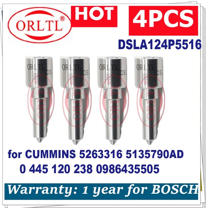

НОВЫЙ DSLA124P5516 0433175516 ДЛЯ CUMMINS 5263316 5135790 АД 0445120238 0 445 120 238 0986435505 Или форсунка форсунки