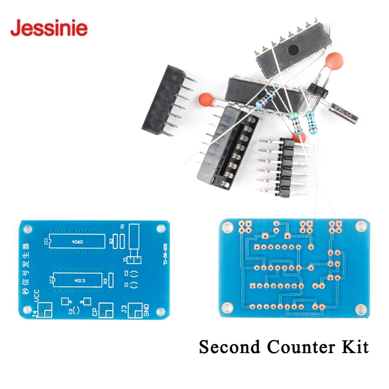 5Pcs/1pc Second Counter Second Signal Generator Circuit Project-Based Learning Training Kit DIY Electronics Assembly Process