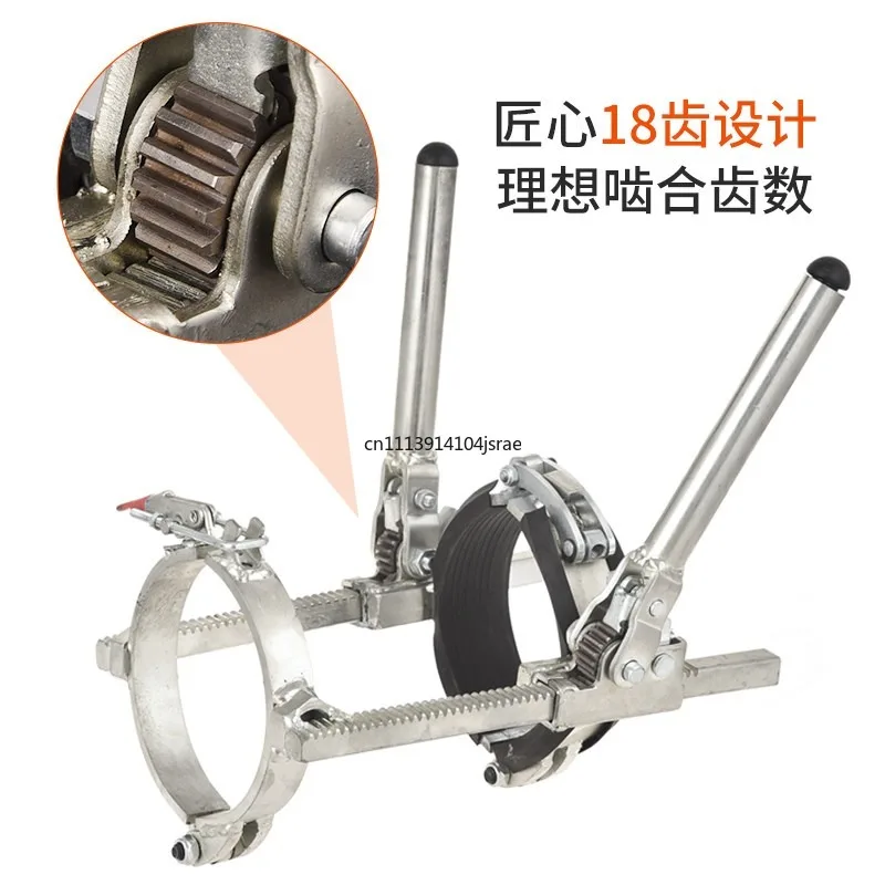 PP Silent Drainage Pipe Tensioner, HDPE Straight Tube Flexible Socket Fastener, Pipe Butt Joint Installation Tool
