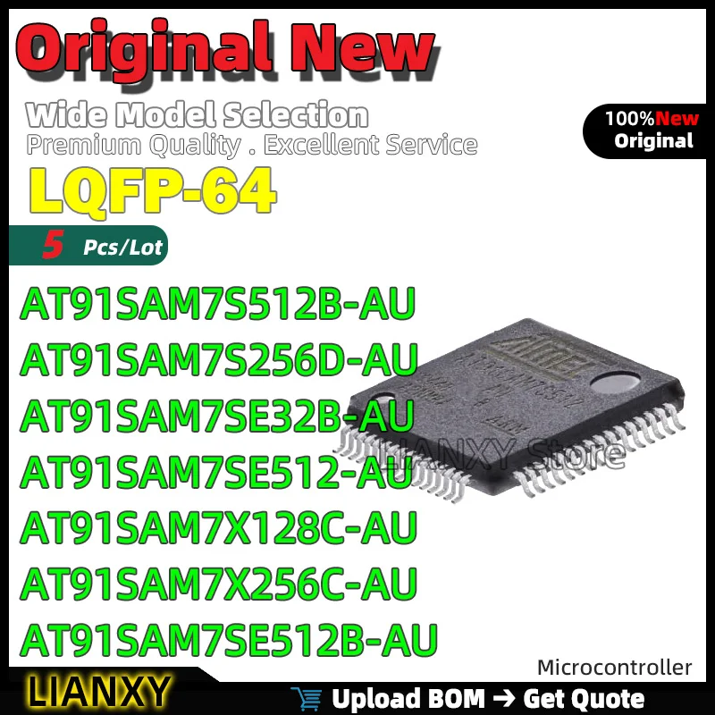 

LQFP-64 AT91SAM7S512B-AU AT91SAM7S256D-AU AT91SAM7SE32B-AU AT91SAM7SE512-AU AT91SAM7X128C-AU AT91SAM7X256C-AU