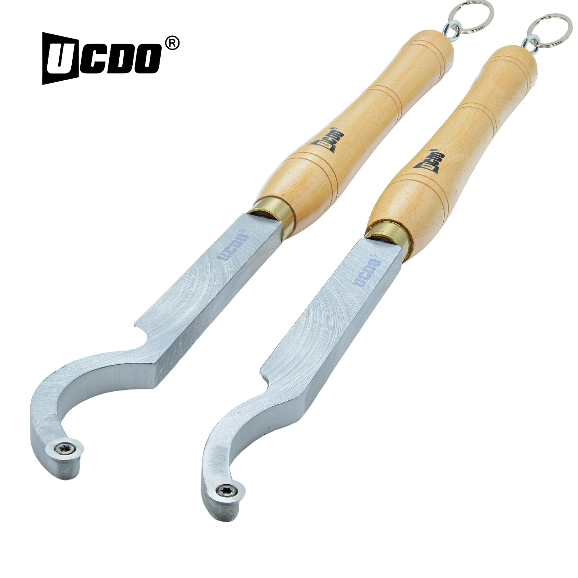UCDO 20 "Swan Neck Hollower narzędzia do toczenia drewna frez z końcówką węglikową z pierścieniami do zawieszania solidny drewniany uchwyt do tokarki do drewna