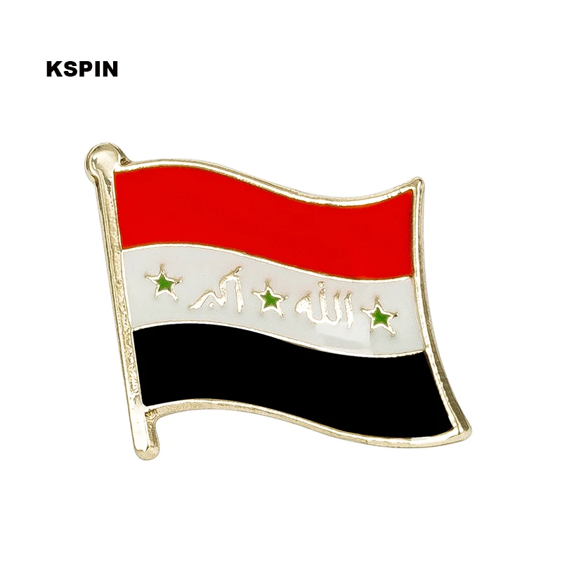 Iraq Flag Badge Brooch Natinal Lapel Pins Flag Lapel Pins Country Flag Badge