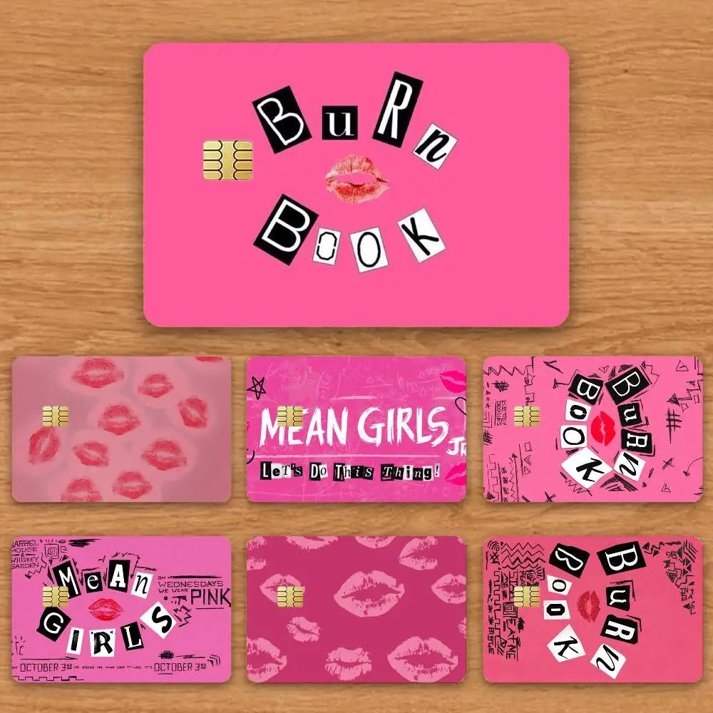 

M-Mean G-Girls Burn Book Credit Card HD Stickers Game Card Decal Card Matte Film Skin Small Chip Waterproof Sticker
