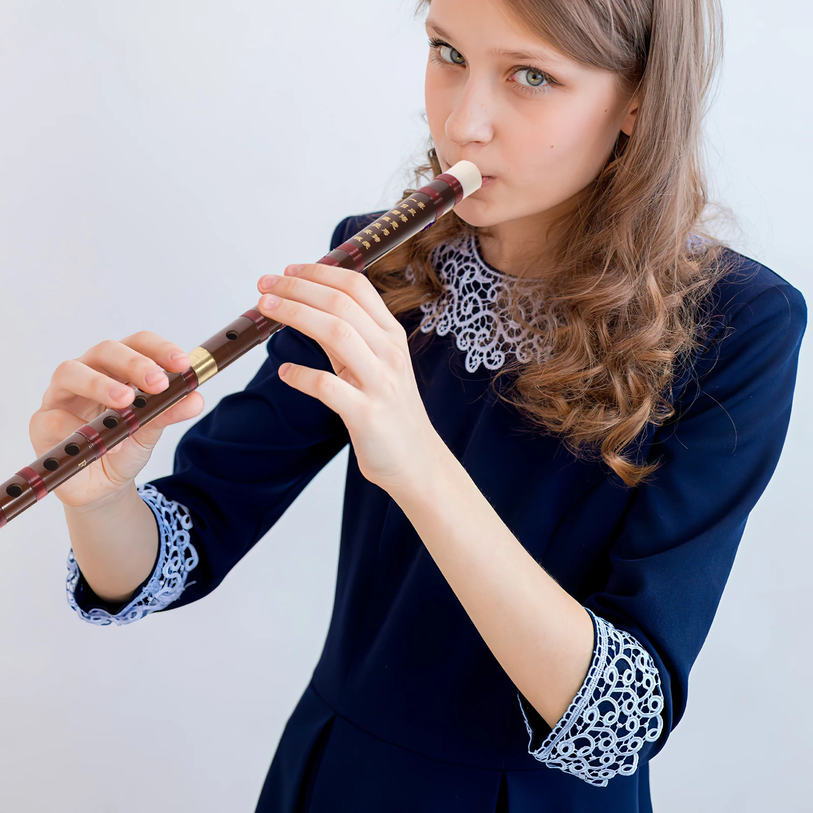 

Bamboo Flute H made Musical Instrument Durable Wonderful Tone Decorative Beginner Gift R om Color Premium Material