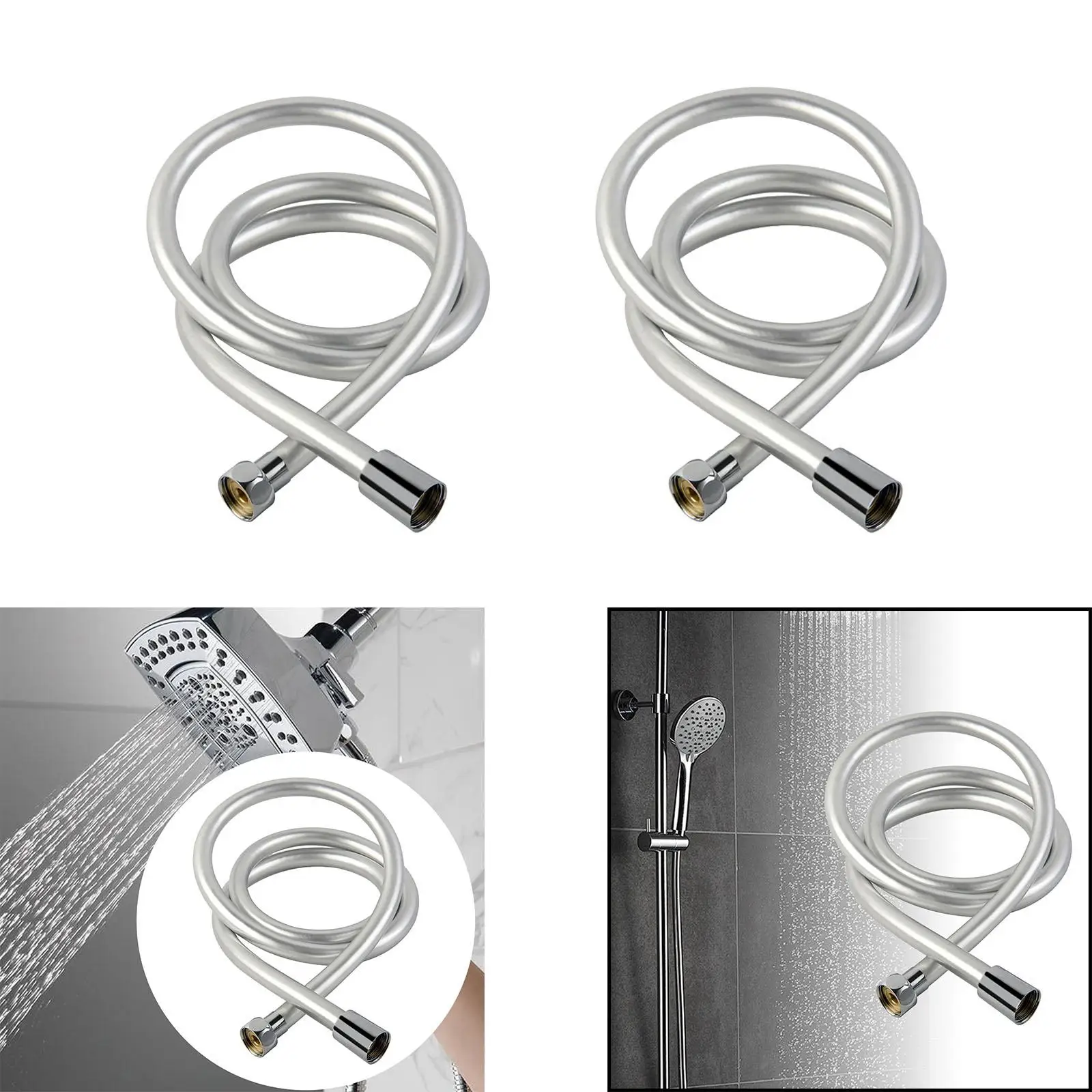 Tubo doccia in PVC Anti avvolgimento soffione doccia portatile tubo doccia spruzzatore tubo dell'acqua per appartamento dormitorio Hotel fattoria Pet Bathing
