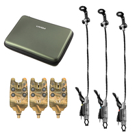 Fishing Bite Alarms Set Digital Fishing Alarm Kit LED Alarm Indicator Alert Bell Fishing Swinger Fishing Alarm Fishing Tackle