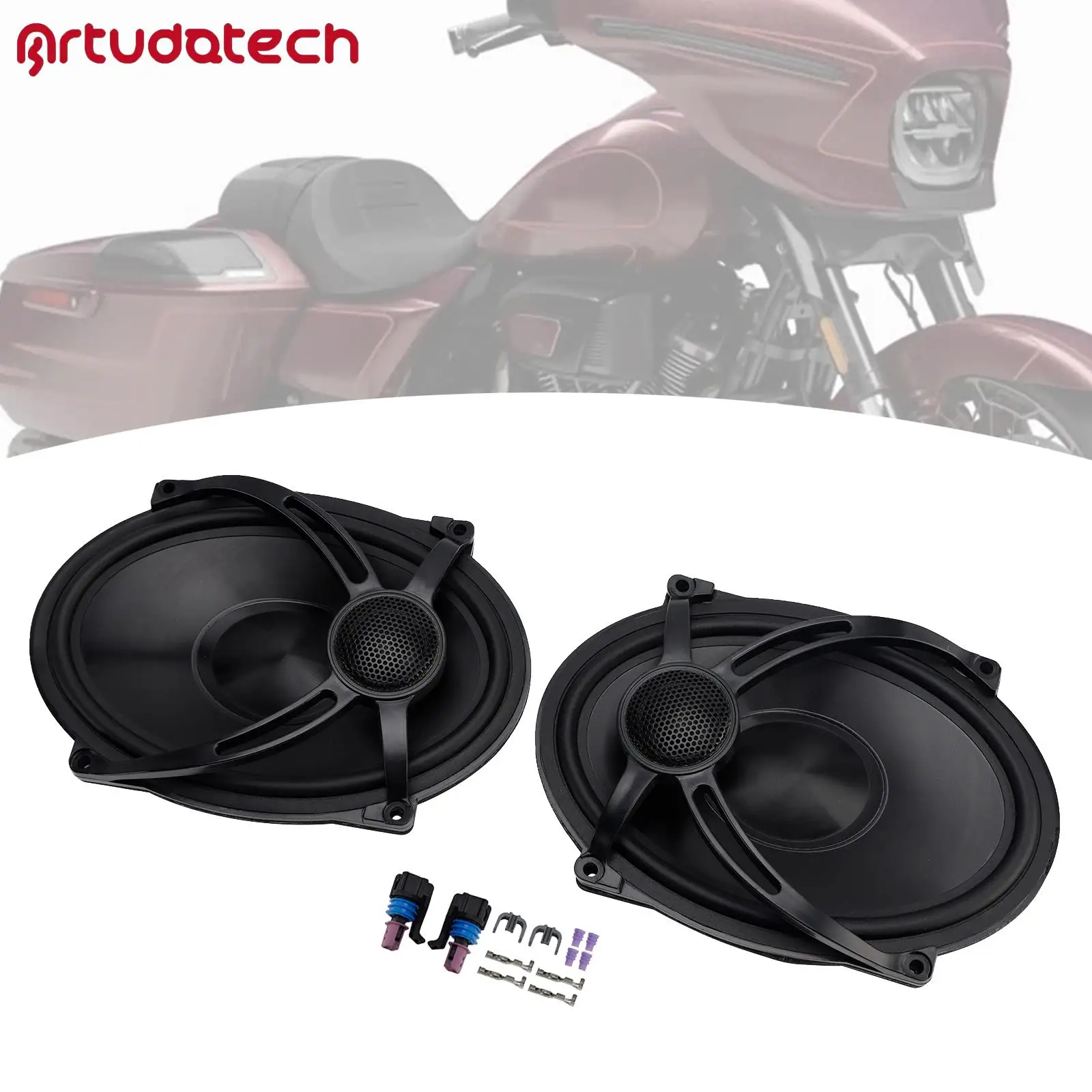 

Акустические системы Artudatech 5x7 дюймов для кофров, черные, для Touring Road Glide FLHR 1994-2024 2023