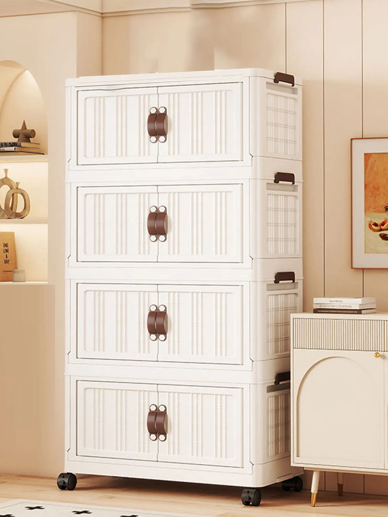 armadio-contenitore-salvaspazio-con-ruote-design-senza-installazione-scarpiera-organizer-per-cucina-camera-da-letto-soggiorno-porta-snack-multifunzionale