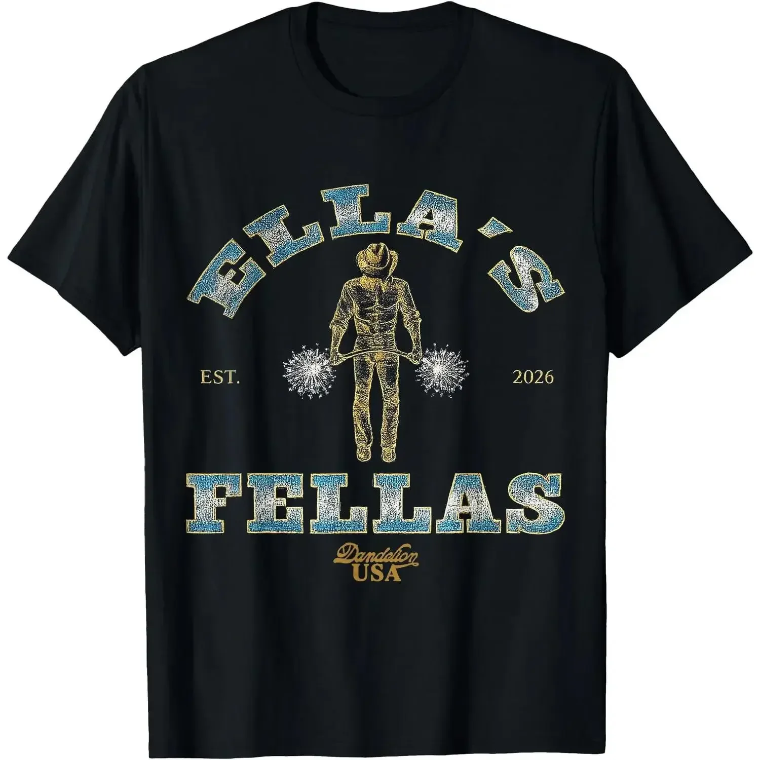 2026 New Summer Man Casual Classic Cotton T-Shirt Featuring Ella Fella Design S-5xl