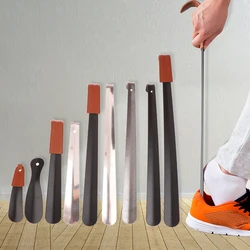 16-52CM Metal Shoe Horn Professional Long Handle Shoe Spoon Shoe Lifter Flexible Sturdy Slip Shoe Accessories Home Tools