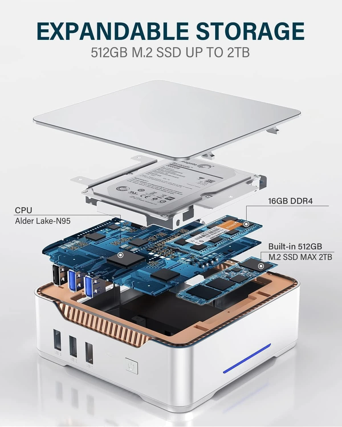 Mini Pc, 16GB Ram 5… - image