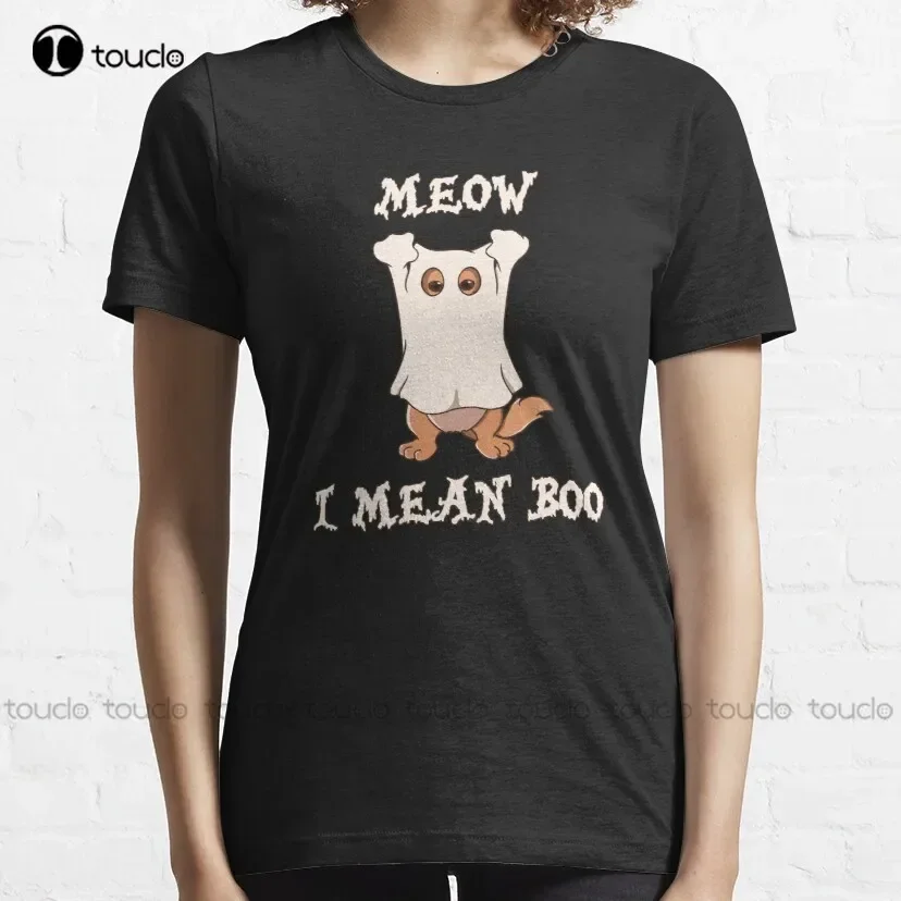 Happy Catoween Halloween Classic T-Shirt T Shirt Print Printer Custom Aldult Teen Unisex Digital Printing Tee Shirt Xs-5Xl