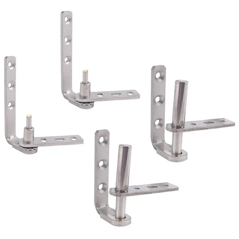 ABMI-2Pack Cafe Door Hinges,304 Stainless Steel Swinging Door Hardware Saloon Door Hinges,Self Closing,For Swinging Door Durable