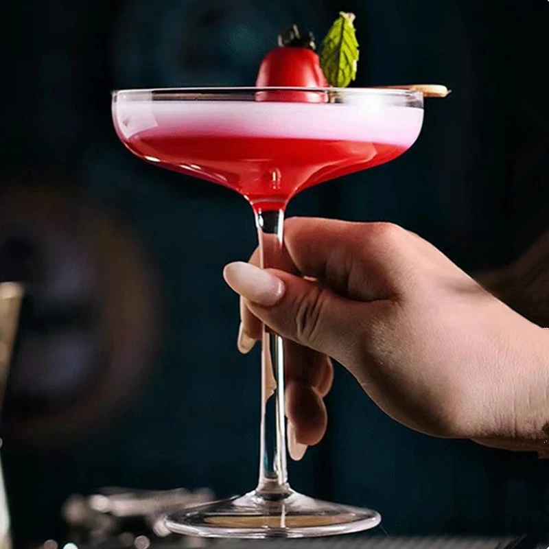 Plastic Cocktail Cups 180ml (1PC) - Durable Barware for Home Bar, Shatterproof Wine & Champagne Glasses for Parties, Reusable