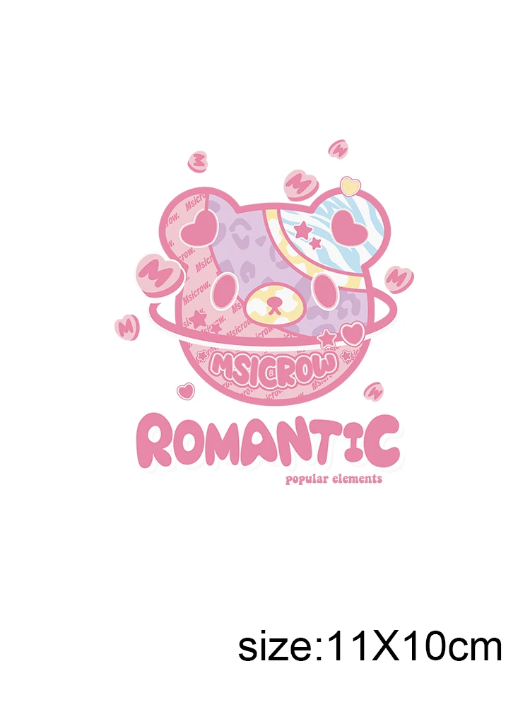 LETOP stiker bungkus cangkir Uvdtf Beruang Musik dan kelinci 1 buah stiker Transfer bungkus cangkir Uv Dtf bungkus 16 Oz untuk kaca