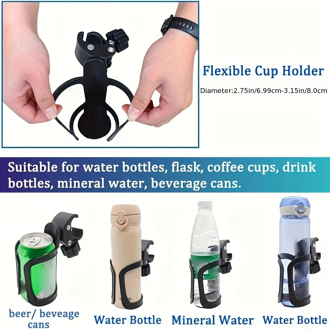 Marine Boat Rail Cup Holder, No Drilling Install Boat Drink Holder, Pontoon, Boat Accessories, Applicable To Kettle Within 3.15i