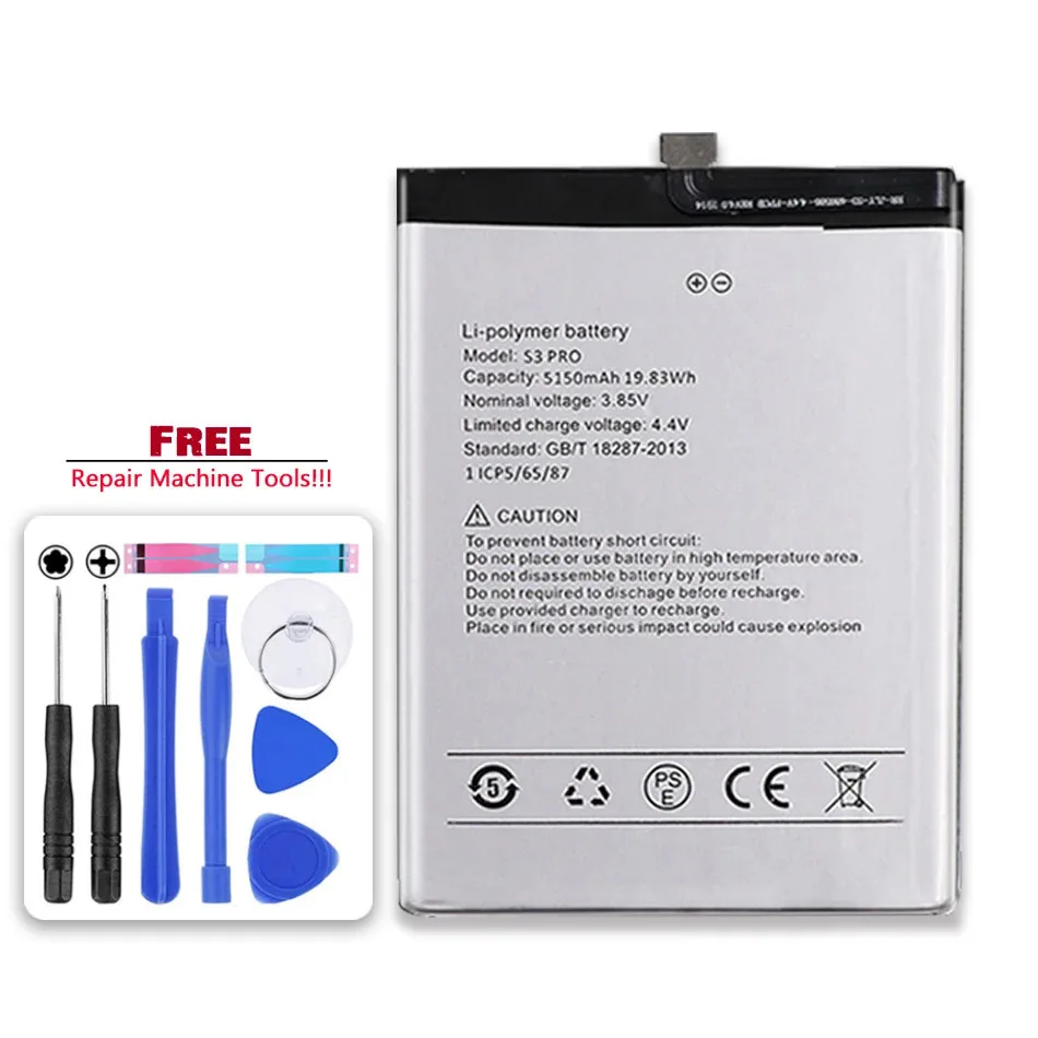 New 5150Mah Battery For UMI Umidigi F1/ F1 Play/ S3 Pro /S3pro / F1play Bateria Batteries