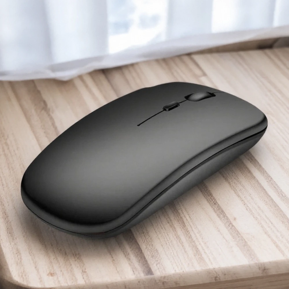 

Portable Wireless Mouse Rechargeable 2.4G Optical Silent Thin USB Receiver for Computer Laptop Office Home