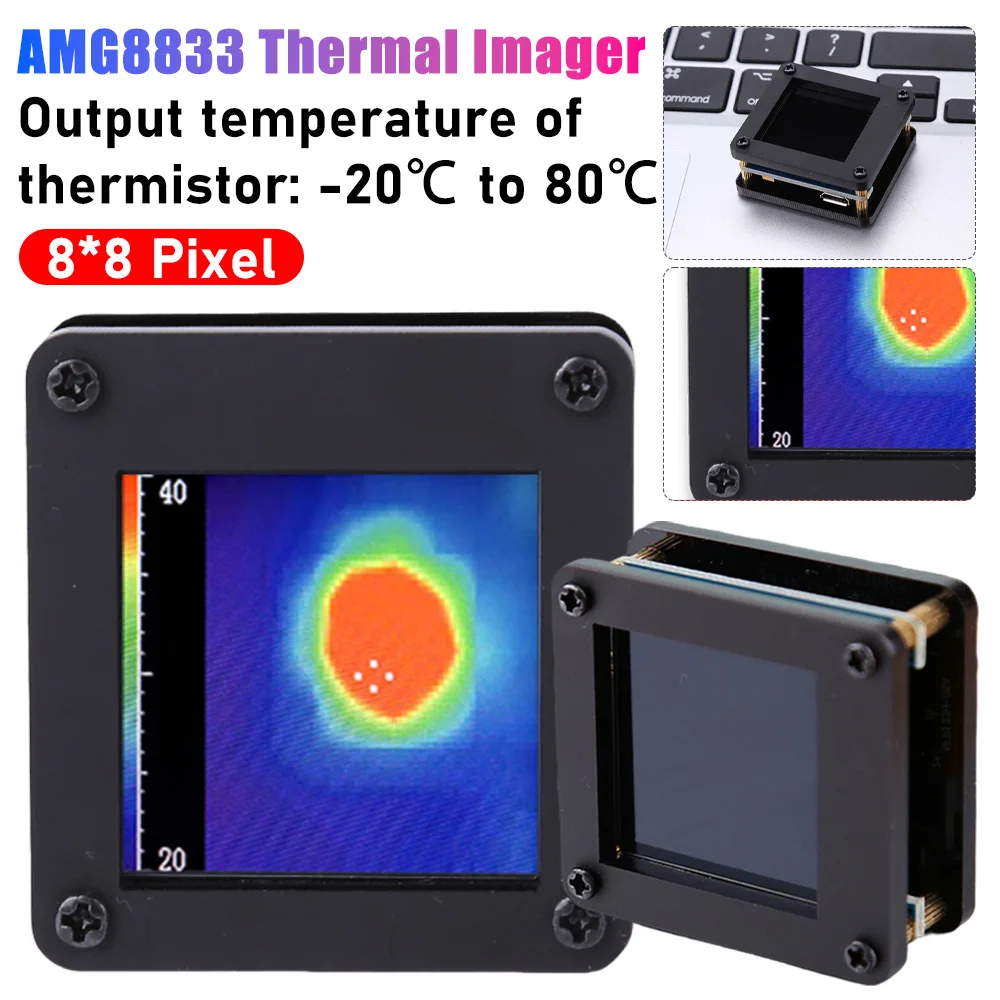 Practical Thermal Imager AMG8833 Universal Temperature Infrared Camera Industrial Detection Tester Thermometer Accessories