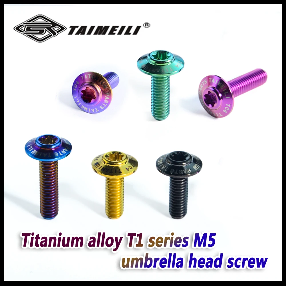 TAIMEILI T1 Serie Titanlegierung Torx-Schrauben M5x12/15/20/25mm Motorrad-Modifikations-Ersatzbefestiger 4/8/10Stk.