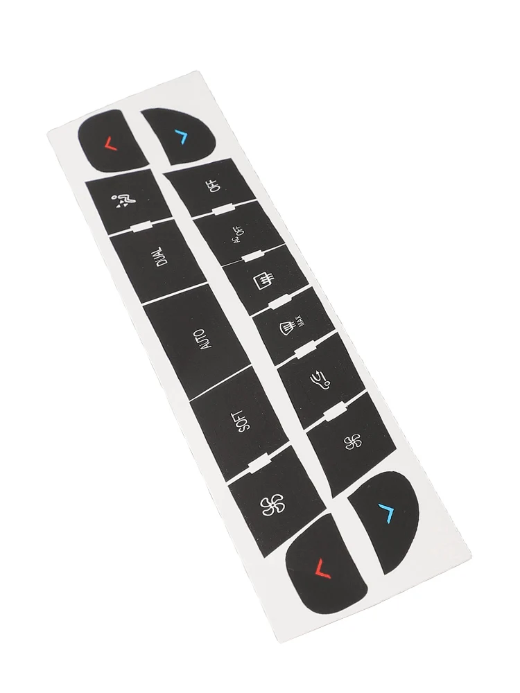 Car Interior Button Repair Decal Sticker Air Condition Climate Control Button Repair Sticker For Megane For Master