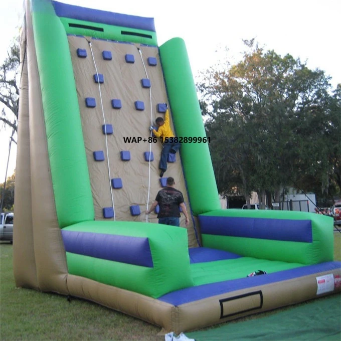 Portable Playground Equipment Climbing Wall Games Customized Outdoor Inflatable Rock Climbing Wall