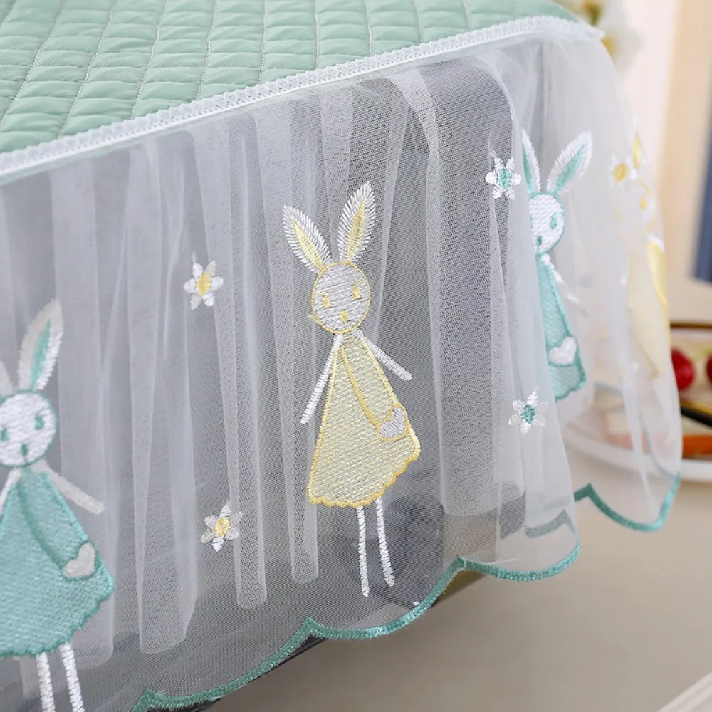 Rectangle Microwave Dust Cover Dust Proof Insulated Oven Cover Breathable Pastoral Style Tablecloth Kitchen Appliances