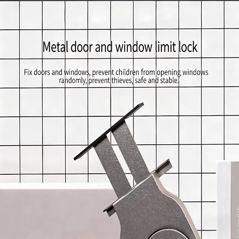Adjustable Sliding Door Lock For Boy: Girl Safety Window Secure Ventilation Theft