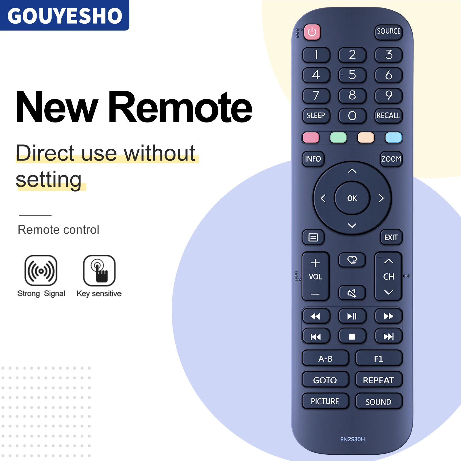 New Remote Control EN2S30H for Hisense Smart TV