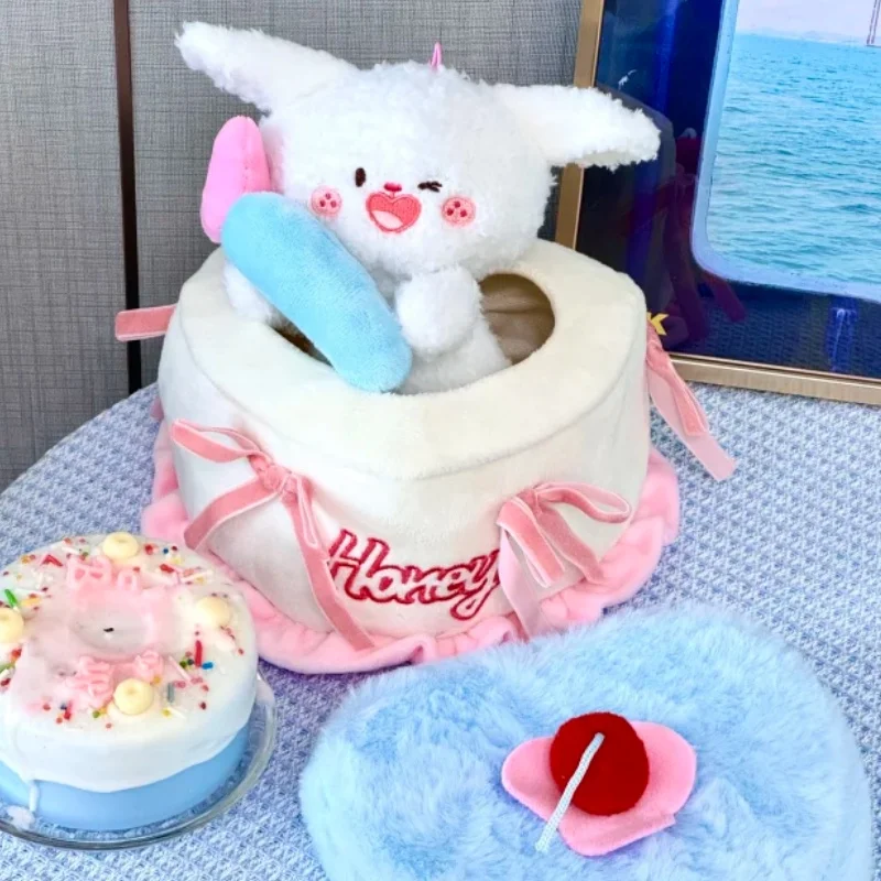 Boîte-cadeau de poupée de gâteau de chiot de cerise de 190mm pour des cadeaux d'anniversaire un cadeau de noël créatif pour les amies et les meilleurs amis