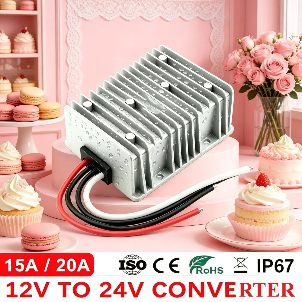 

12V TO 24V 15A 20A 12 Volt to 24 Volt Step Up Converter CE RoHS 10-23V Regulator Boost Module DC DC