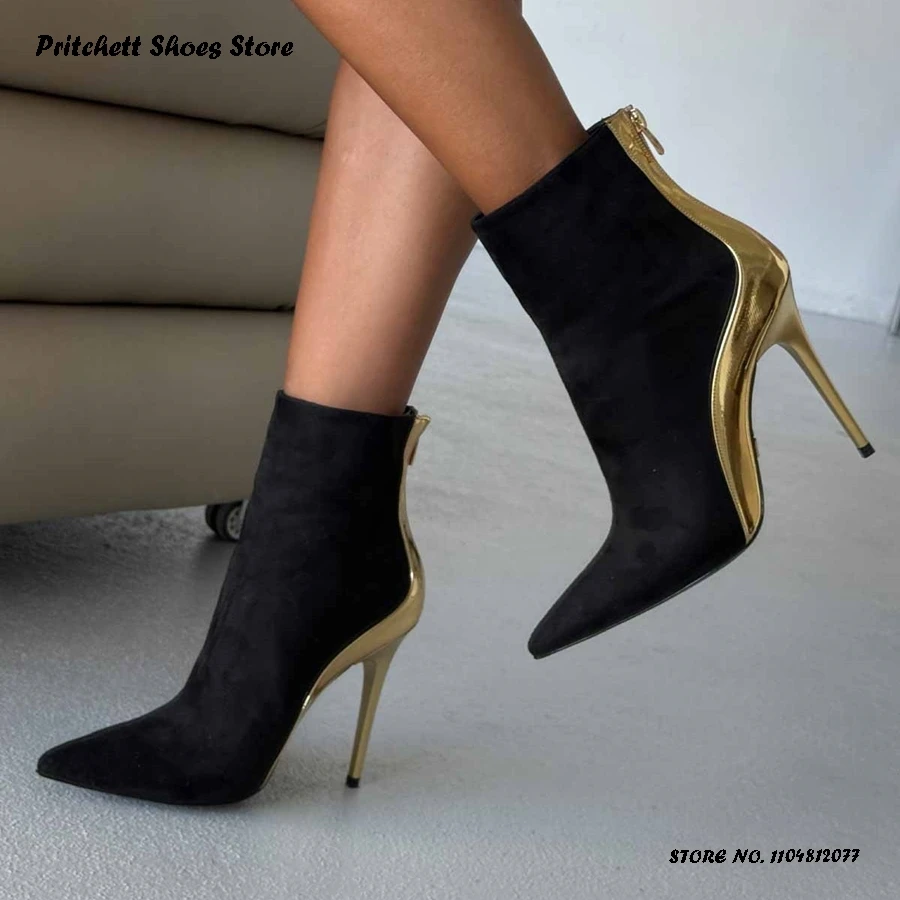 خليط الجلود المشذبة حذاء من الجلد المرأة أشار تو الكعوب رقيقة أحذية مكتب الحفلات ربيع الخريف عودة سستة الجلد المدبوغ الجوارب