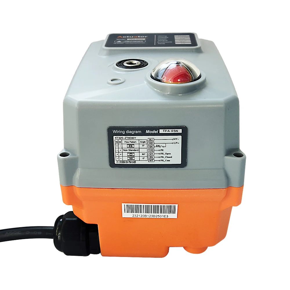 Imagem -05 - Eletrônico Atuador Válvula Drive Motor Metal Engrenagens ce Certificado Ip67 Cabeça de Controle da Válvula Power Off Return 12v 24v 110v 230v 50nm